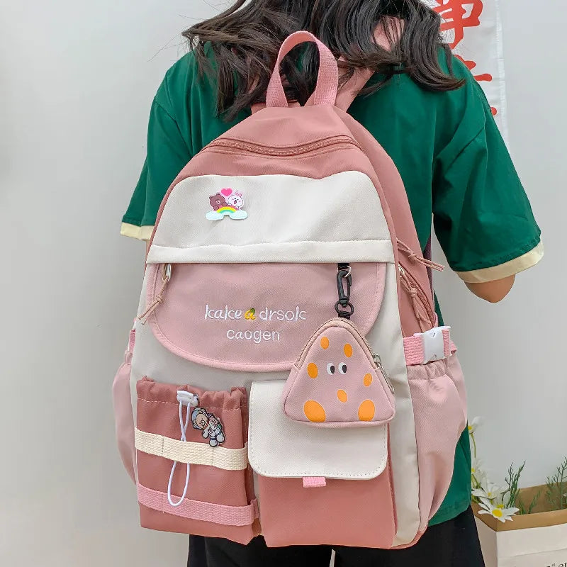 Girl Elementary School Backpack Large Capacity Japanese Style