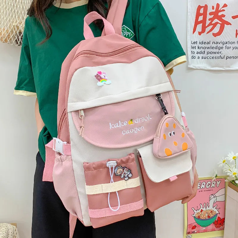 Girl Elementary School Backpack Large Capacity Japanese Style