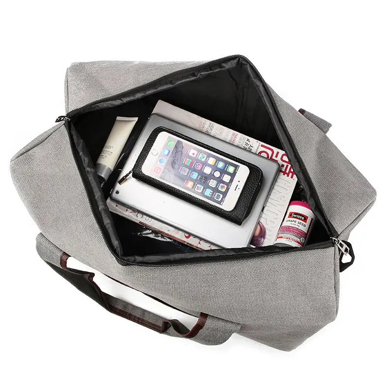 Scione Canvas Duffle Shoulder Bag for Travel, Men, Women