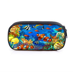 Sea Animal Cosmetic Case Pencil Bag Girls School Box Stationary Gift