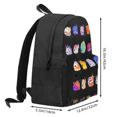 Sea Slug Backpacks Men's School Bags Boys Anime Print Bag Women