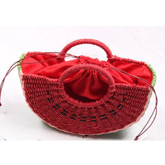 Seaside Vacation Beach Straw Watermelon Bag Female