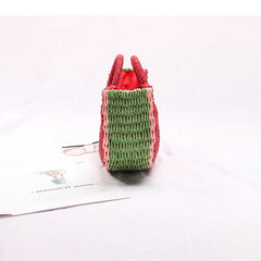 Seaside Vacation Beach Straw Watermelon Bag Female