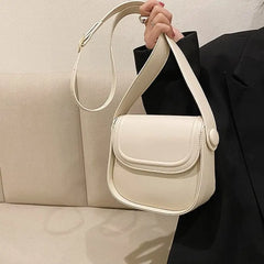 Semicircle Saddle Shoulder Crossbody Bags with Adjustable Wide Strap