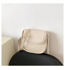 Semicircle Saddle Shoulder Crossbody Bags with Adjustable Wide Strap