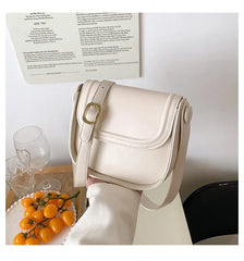 Semicircle Saddle Shoulder Crossbody Bags with Adjustable Wide Strap