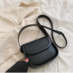 Semicircle Saddle Shoulder Crossbody Bags with Adjustable Wide Strap