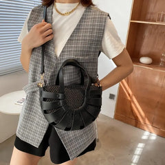Soft-Faced Crossbody Bag Women's Zipper Messenger Bags