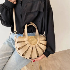 Soft-Faced Crossbody Bag Women's Zipper Messenger Bags