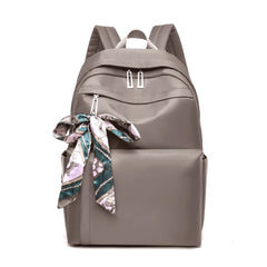 Silk Scarf Nylon Women Backpack - Pretty Style Girls School Travel Rucksack