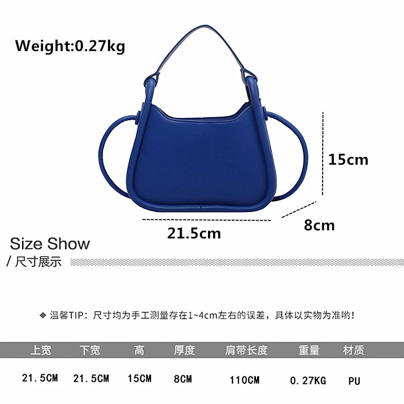 Texture Tote Bag for Women Portable Shoulder Messenger Bag