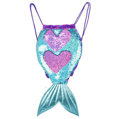 Sequin Drawstring Backpack Bag for Girls Multipurpose Storage Pouch 2021