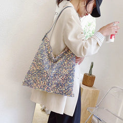 Sequin Handbag Shoulder Bags for Women Totes Female Shopping Bag