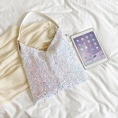 Sequin Handbag Shoulder Bags for Women Totes Female Shopping Bag