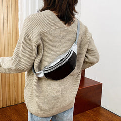 Sequined Holographic Fanny Pack Phone Messenger Bag