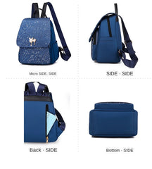 Sequins Backpack Women Girl School Backpack Teenage Girls Large Capacity Bag