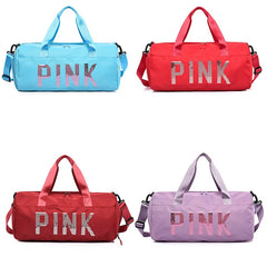 Sequins Gym Bag Unisex Travel Duffle Waterproof Sport Multifunctional Tote