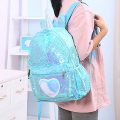 Sequins Unicorn School Bags for Girls Backpack Kids School Bag
