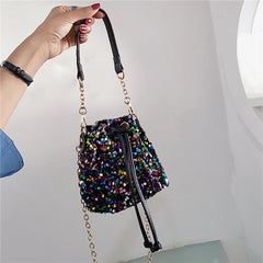 Sequins Bucket Bag Purses Handbags Shoulder Bag Girls Crossbody Bags