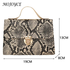 Serpentine Crossbody Handbag Leather Casual Shoulder Bags