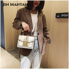 Serpentine Female Crossbody Bags Women Handbags Sac A Main Snakeskin Shoulder Sq