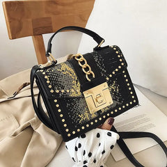 Serpentine Female Crossbody Bags Women Handbags Sac A Main Snakeskin Shoulder Sq