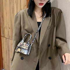 Serpentine Mini Women's Shoulder Messenger Bags High Female Handbags Crossbody B
