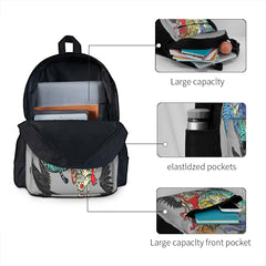 Seven Caged Tigers Backpack for Men and Women
