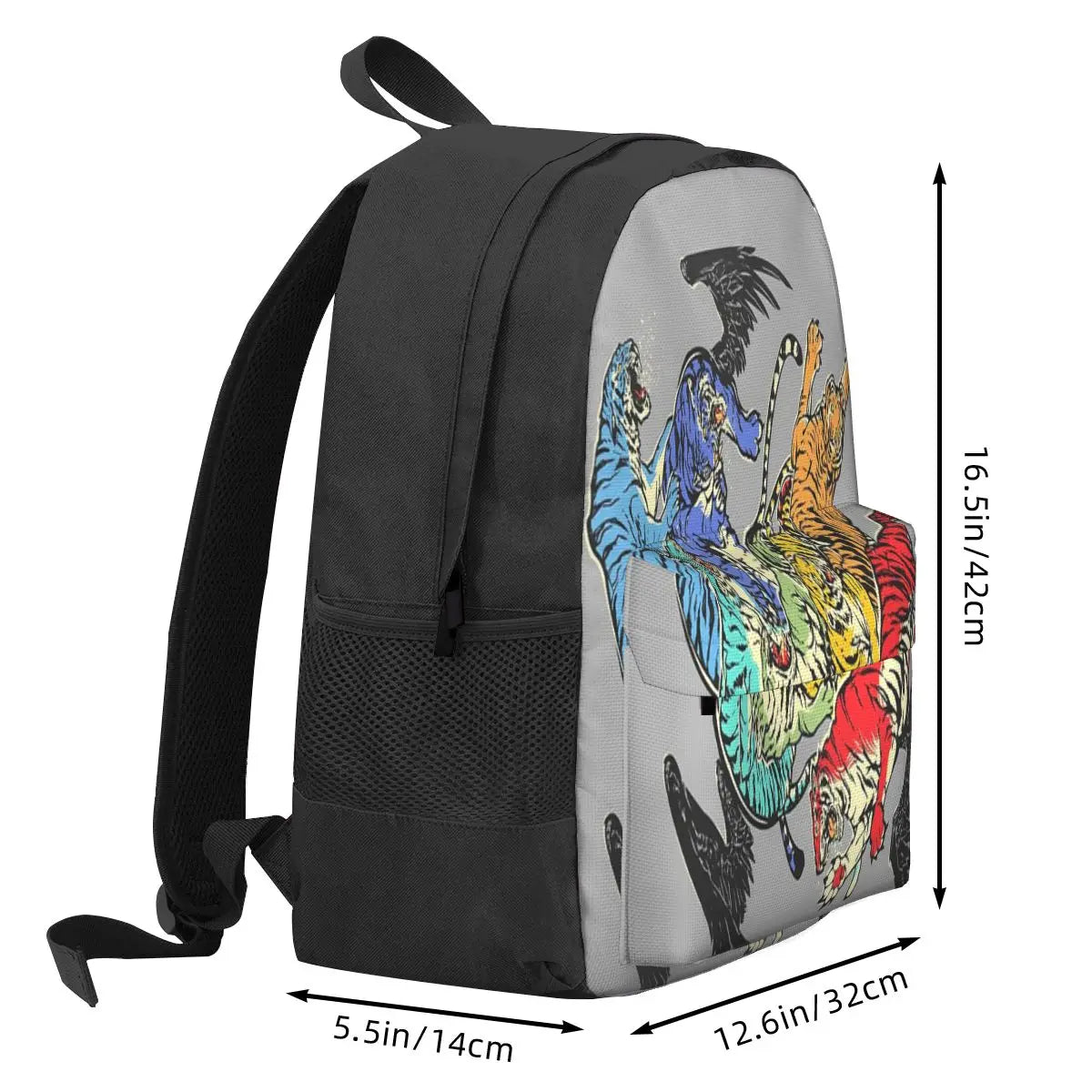Seven Caged Tigers Backpack for Men and Women