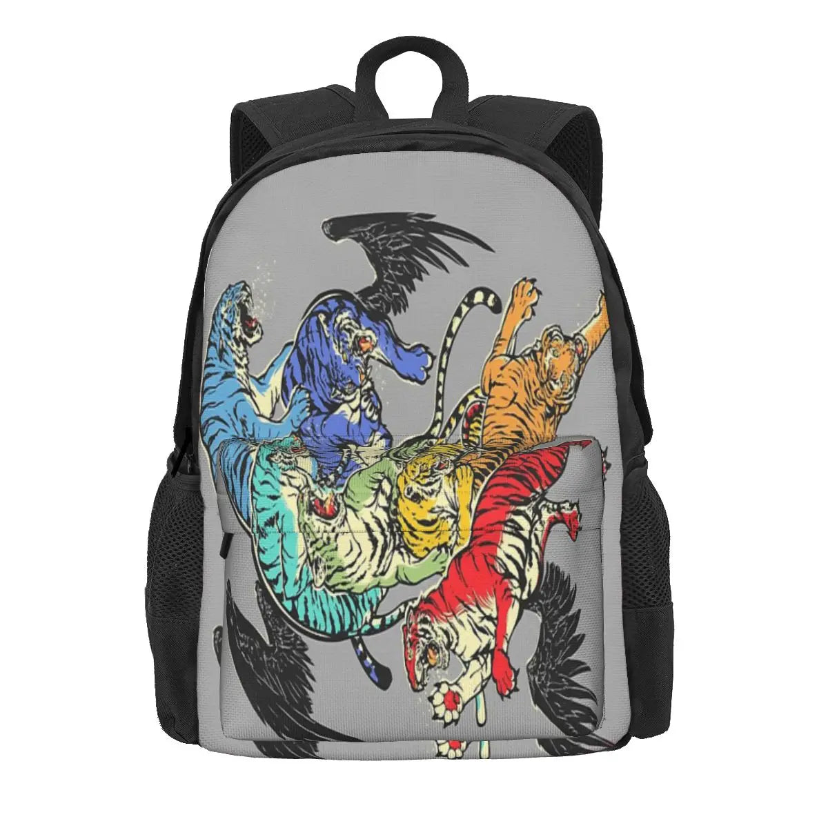 Seven Caged Tigers Backpack for Men and Women