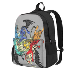 Seven Caged Tigers Backpack for Men and Women