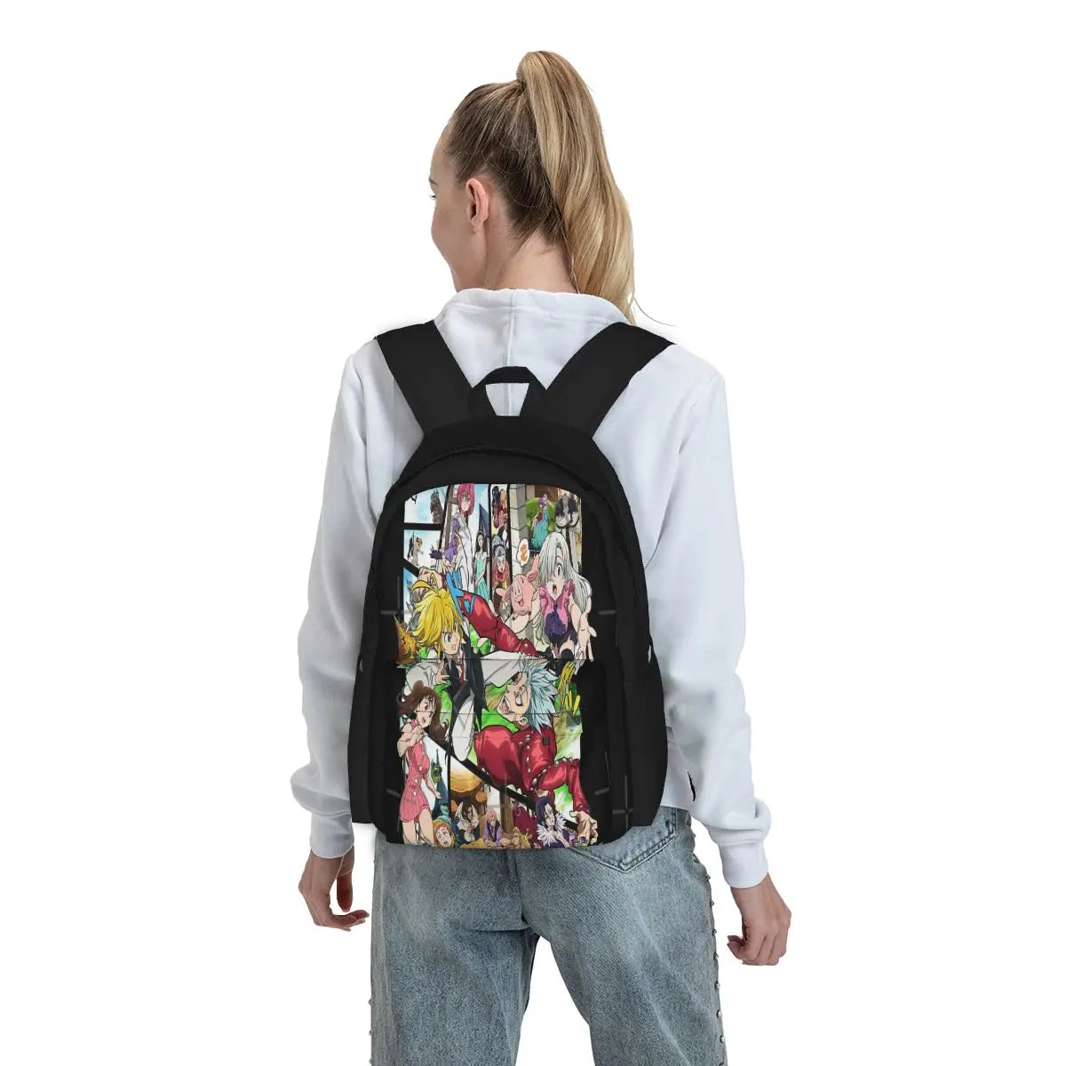 Seven Deadly Sins Manga Backpacks Men's Bag Women's Travel Bags