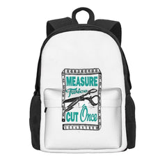 Sewing Dressmaking Quilting Motto Backpacks Men Women Bags