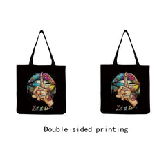 Sexy Lip Print Eco Friendly Shopper Bag Beach Bag High Capacity Women Handbag