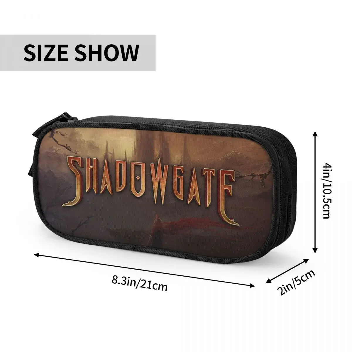 Shadowgate Pen Box Student School Anime Zipper Pen Bag