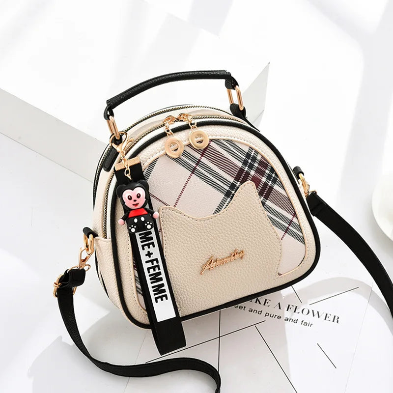 Shangxin Small Bag Women Ins Texture Handheld Crossbody Bag Mesh Red
