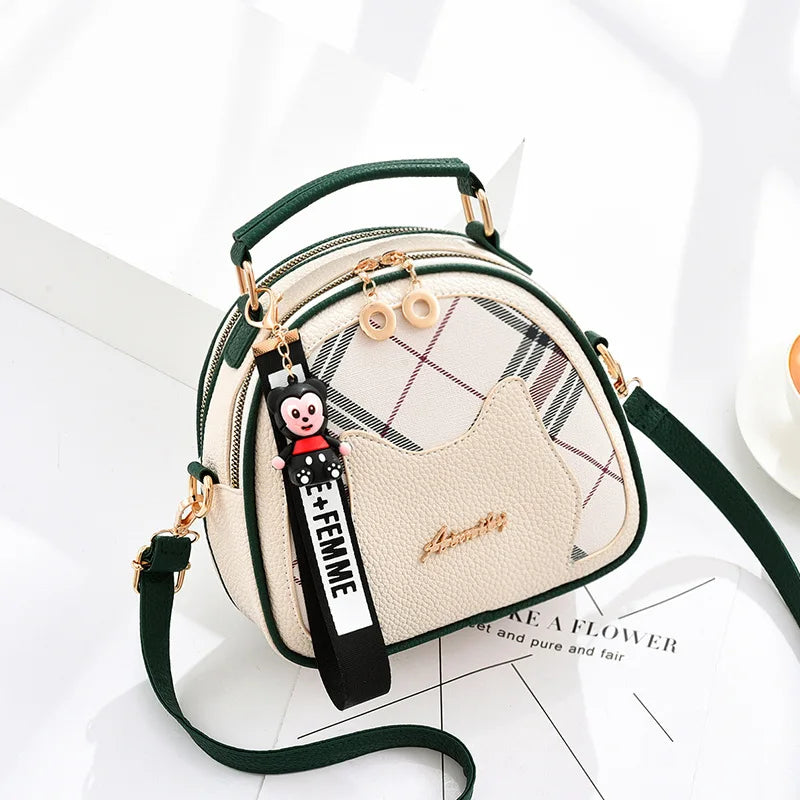 Shangxin Small Bag Women Ins Texture Handheld Crossbody Bag Mesh Red