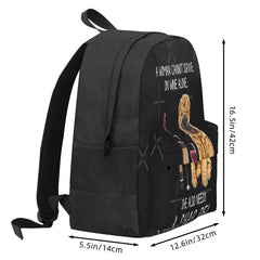 Shar Pei And Wine Funny Dog Backpacks Men's Backpacks Bags For Women