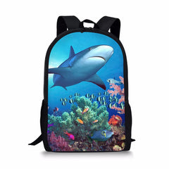Shark School Bags for Kids Children Backpack Animals Schoolbag