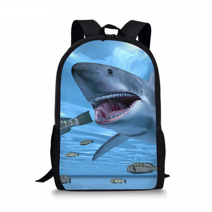 Shark School Bags for Kids Children Backpack Animals Schoolbag