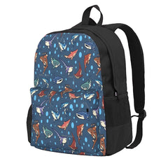 Sharks In The Dark Backpacks Men's Backpacks Bags For Women
