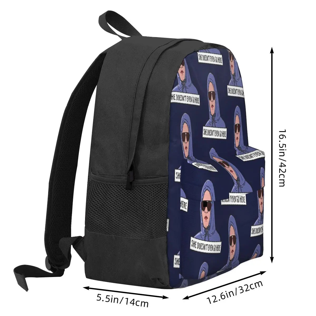 She Doesn't Even Go Here Backpack Men's Women's Back Pack