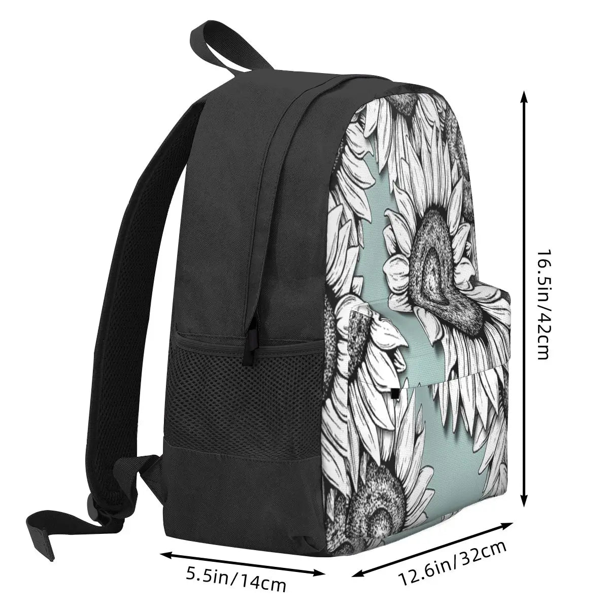 Wild Flower Backpack Men's & Women's Recycled Bag