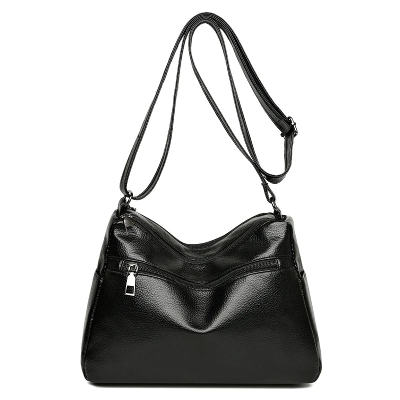 Sheepskin Grain Diagonal Cross Bag Youth Casual Ladies Large Shoulder Bag