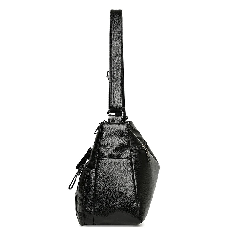 Sheepskin Grain Diagonal Cross Bag Youth Casual Ladies Large Shoulder Bag