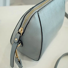 Shell Shoulder Bags Women Zipper PU Leather Cross-body Street Storage Bolsa