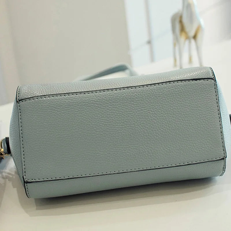 Shell Shoulder Bags Women Zipper PU Leather Cross-body Street Storage Bolsa