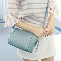 Shell Shoulder Bags Women Zipper PU Leather Cross-body Street Storage Bolsa