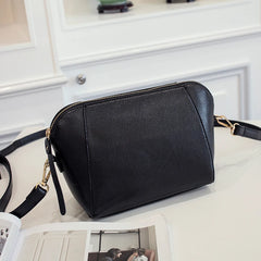 Shell Shoulder Bags Women Zipper PU Leather Cross-body Street Storage Bolsa