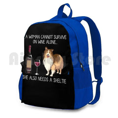 Sheltie Dog Outdoor Hiking Backpack